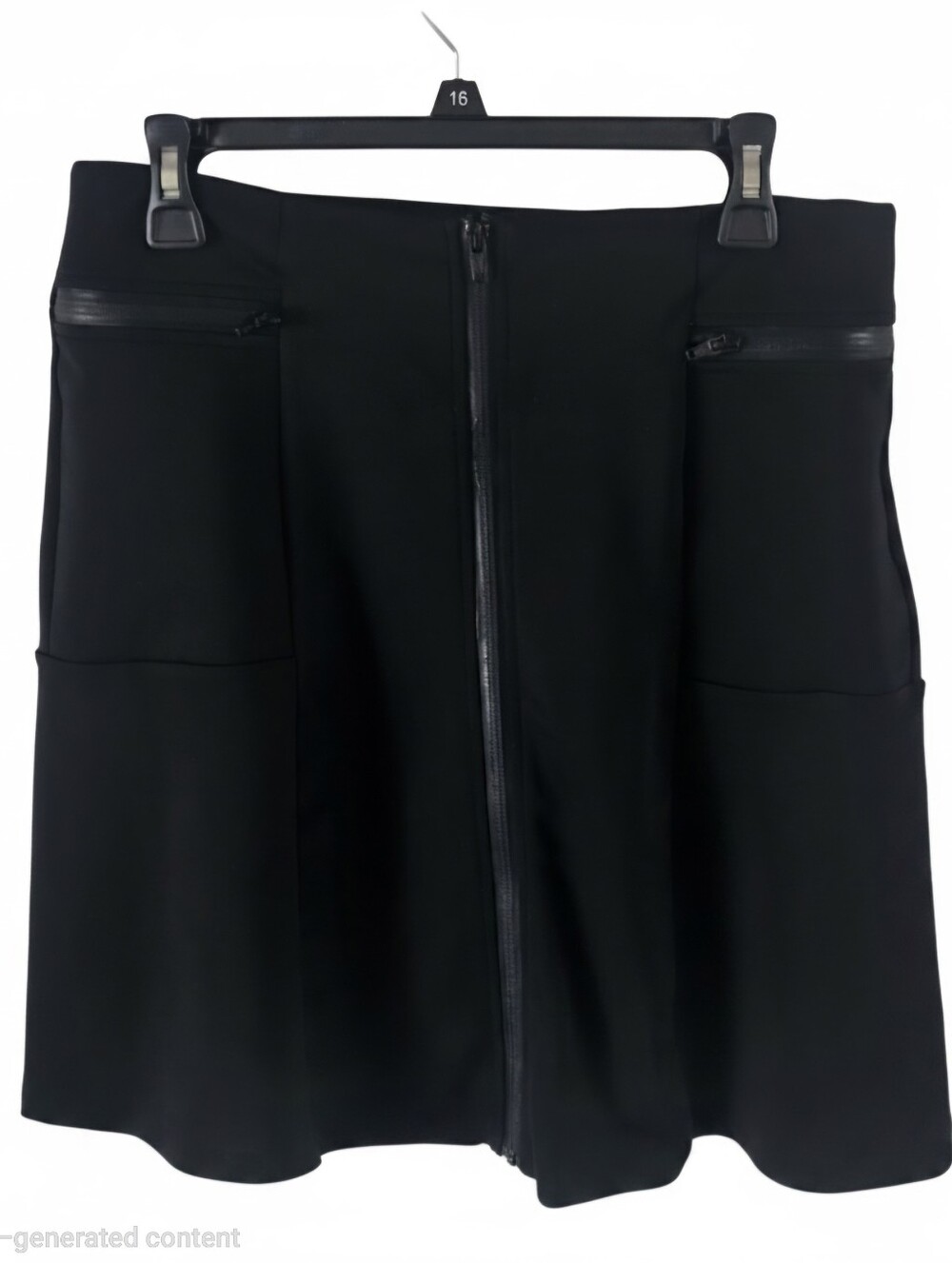 Women’s Worthington Zip Up Skirt Black Size 8 Polyester/Spandex
